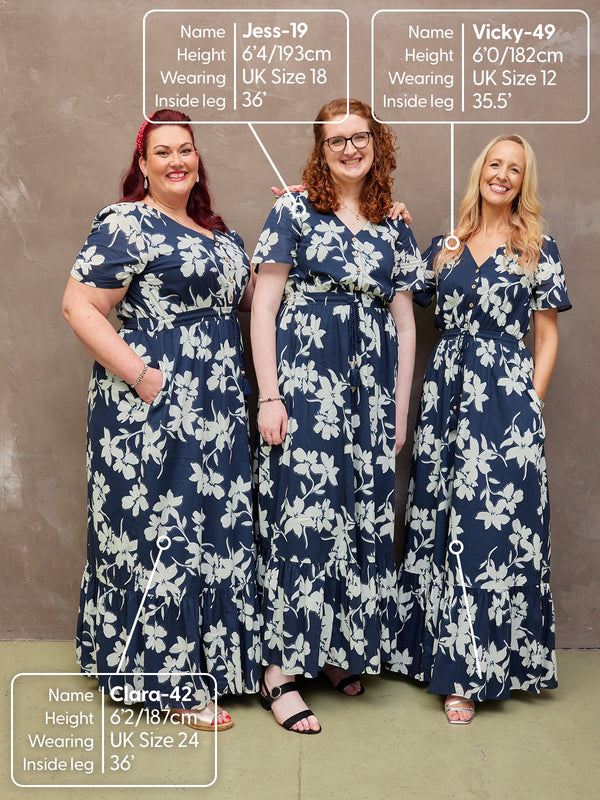 Vicky - Boho Maxi Dress - Floral Print