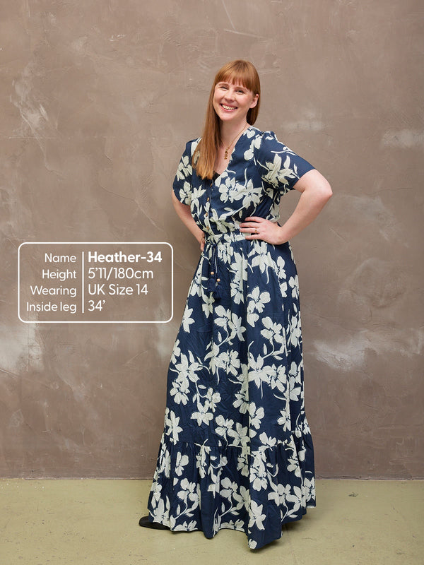 Vicky - Boho Maxi Dress - Floral Print